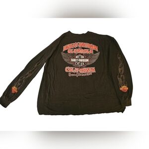 Vintage Harley-Davidson Black Long Sleeve Shirt